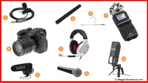 les micros pour la video